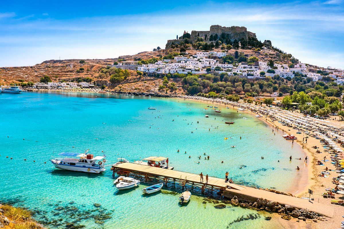 lindos beach greece